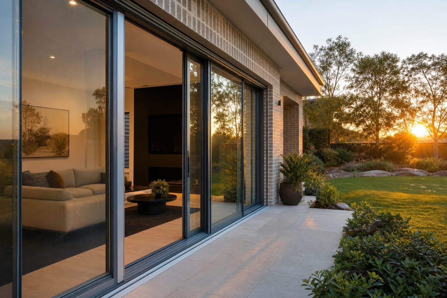 Aluminium sliding glass doors